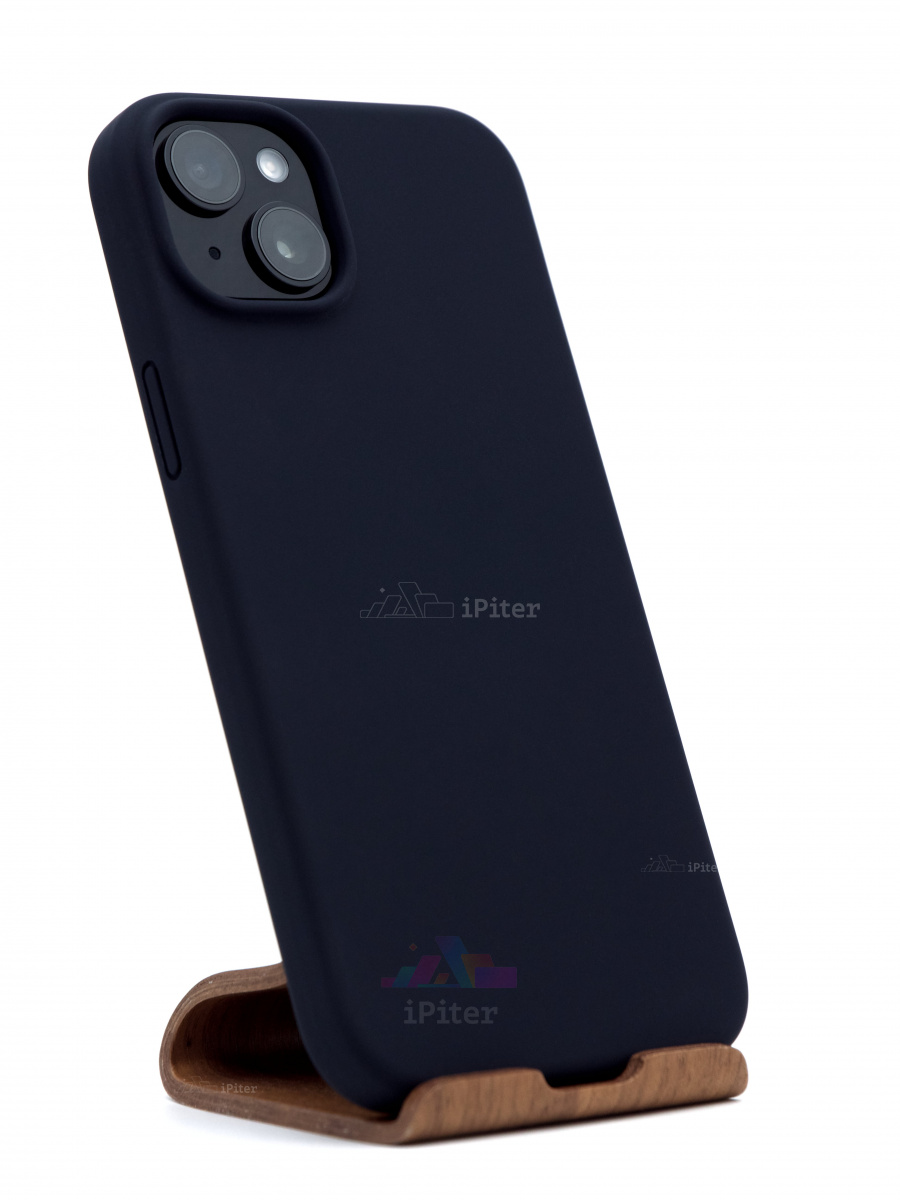 Фото Купить Чехол VLP Aster case with MagSafe для iPhone 15 Plus Тёмно-синий по низкой цене в Санкт-Петербурге