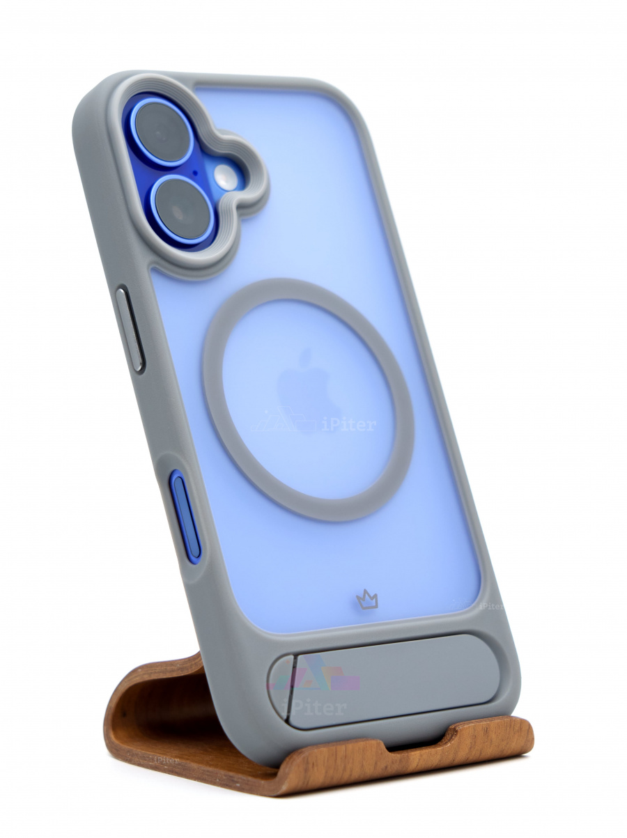 Фото Купить Чехол VLP Reels case with MagSafe для iPhone 16 Серый по низкой цене в Санкт-Петербурге