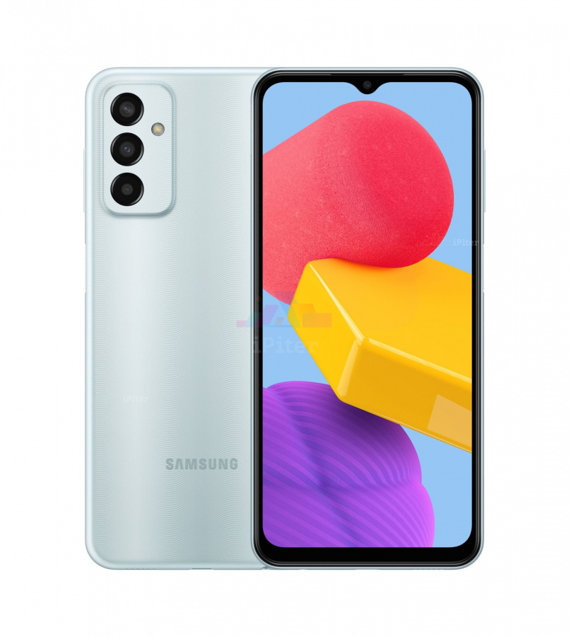 Фото Купить Смартфон Samsung Galaxy M13 4Gb/64Gb (Light Blue) SM-M135 по низкой цене в СПб