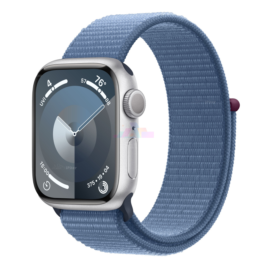 Фото Купить Apple Watch Series 9 (MR923) <br>41 мм Корпус из алюминия «Silver» Спортивная петля по низкой цене в Санкт-Петербурге