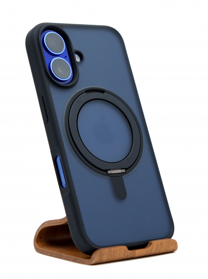 Фото Купить Чехол uBear Clip 360 Mag case для iPhone 16 Чёрный по низкой цене в Санкт-Петербурге