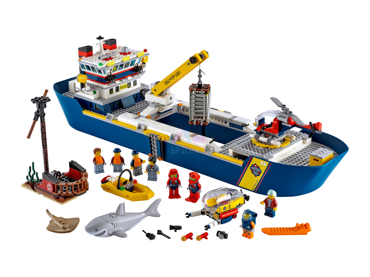 Фото Купить LEGO City 60266 Океан: исследовательское судно по низкой цене в Санкт-Петербурге