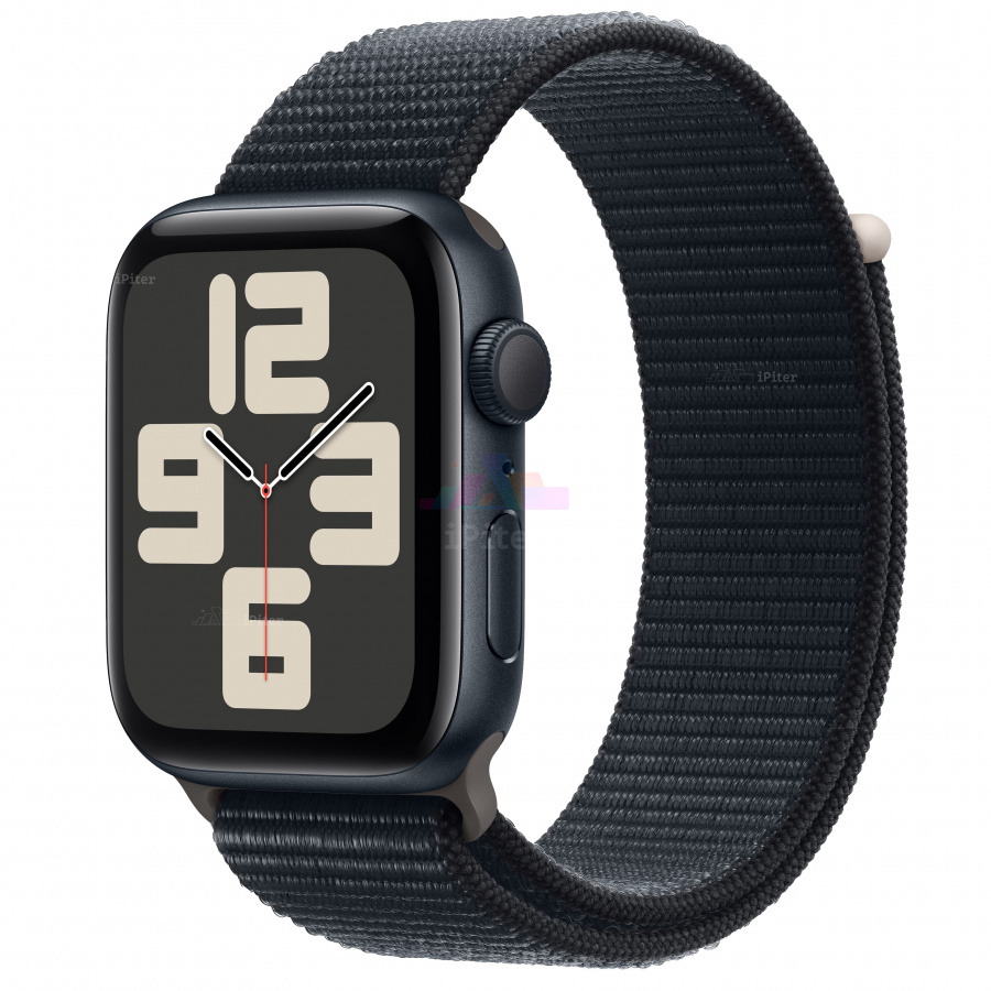 Фото Купить Apple Watch SE (2023) <br>44 мм Корпус из алюминия «Midnight» Спортивная петля «Midnight» по низкой цене в Санкт-Петербурге