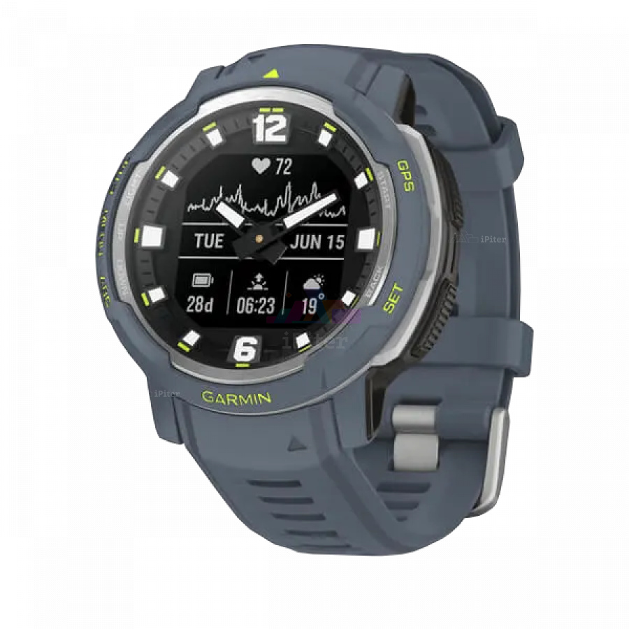 Фото Купить Умные часы Garmin Instinct Crossover Синий (010-02730-04) по низкой цене в Санкт-Петербурге