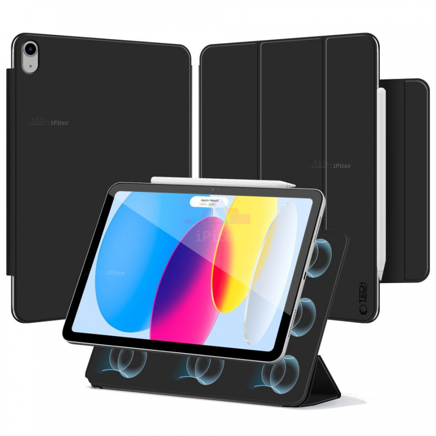 Фото Купить Чехол Tech-Protect Smartcase Magnetic для iPad 10/11 (Чёрный) по низкой цене в Санкт-Петербурге