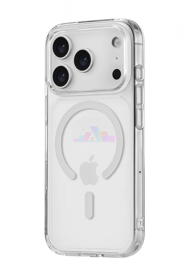 Фото Купить Чехол uBear Real case with MagSafe для iPhone 17 Pro (Прозрачный) по низкой цене в Санкт-Петербурге