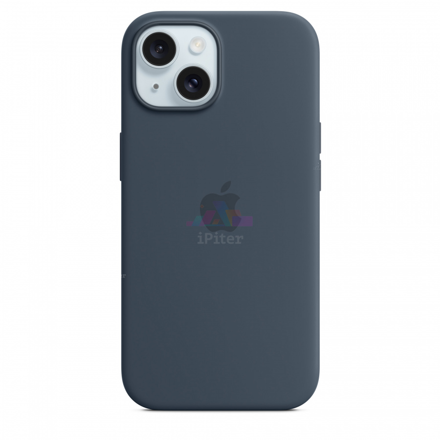 Фото Купить Чехол Apple Silicone Case with MagSafe для iPhone 15 (Тёмно-синий) по низкой цене в Санкт-Петербурге