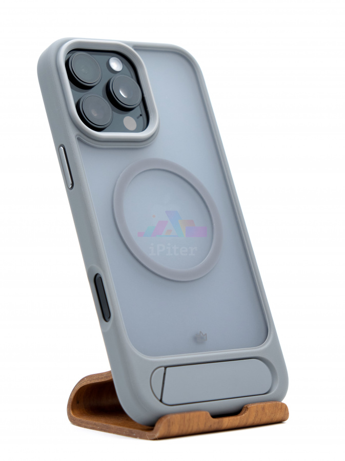 Фото Купить Чехол VLP Reels case with MagSafe для iPhone 16 Pro Max Серый по низкой цене в Санкт-Петербурге