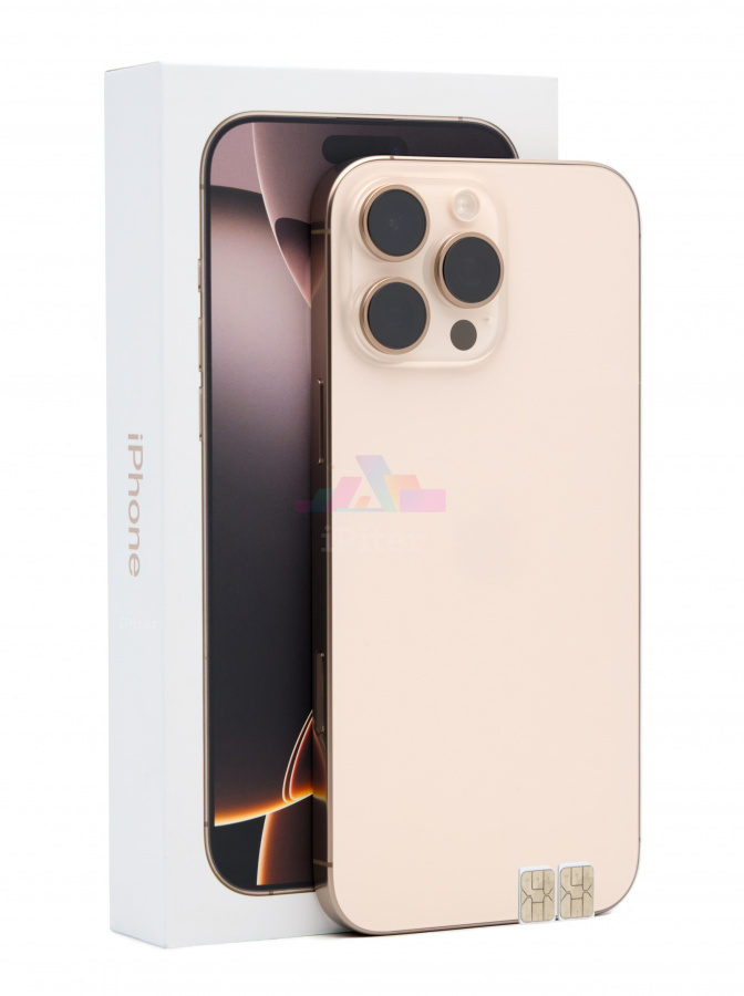 Фото Купить Apple iPhone 16 Pro Max 1Tb <br> Desert Titanium (Пустынный Титан) Nano-Sim + Nano-Sim по низкой цене в Санкт-Петербурге