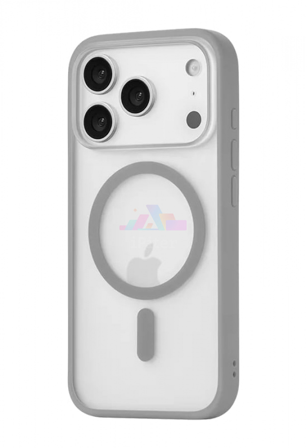 Фото Купить Чехол uBear Cloud case with MagSafe для iPhone 17 Pro (Серый) по низкой цене в Санкт-Петербурге