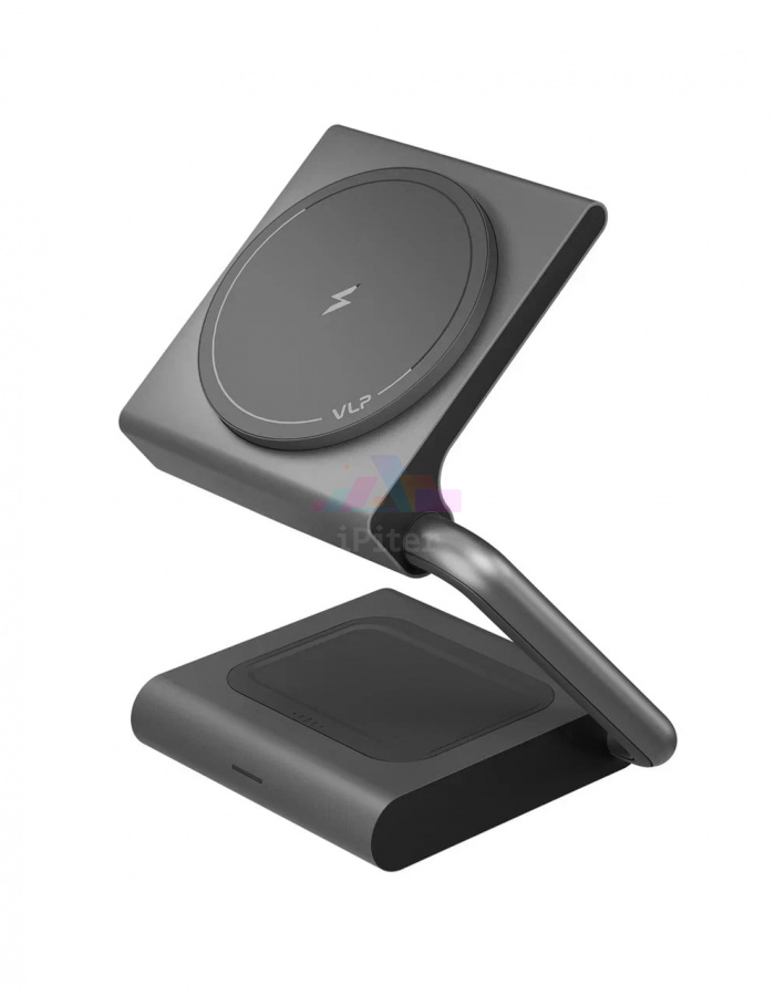 Фото Купить Беспроводная зарядка VLP Zen Charger 2-in-1 (Серый) по низкой цене в Санкт-Петербурге
