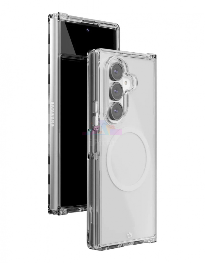 Фото Купить Чехол VLP Crystal Case для Samsung Galaxy Z Fold 7 (Прозрачный) по низкой цене в Санкт-Петербурге