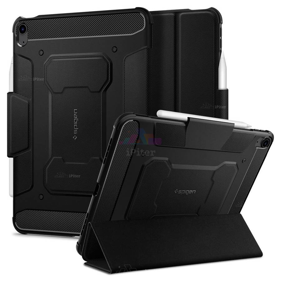 Фото Купить Чехол Spigen Rugged Armor Pro для iPad Air 6/7/8 11'' (Black) по низкой цене в Санкт-Петербурге