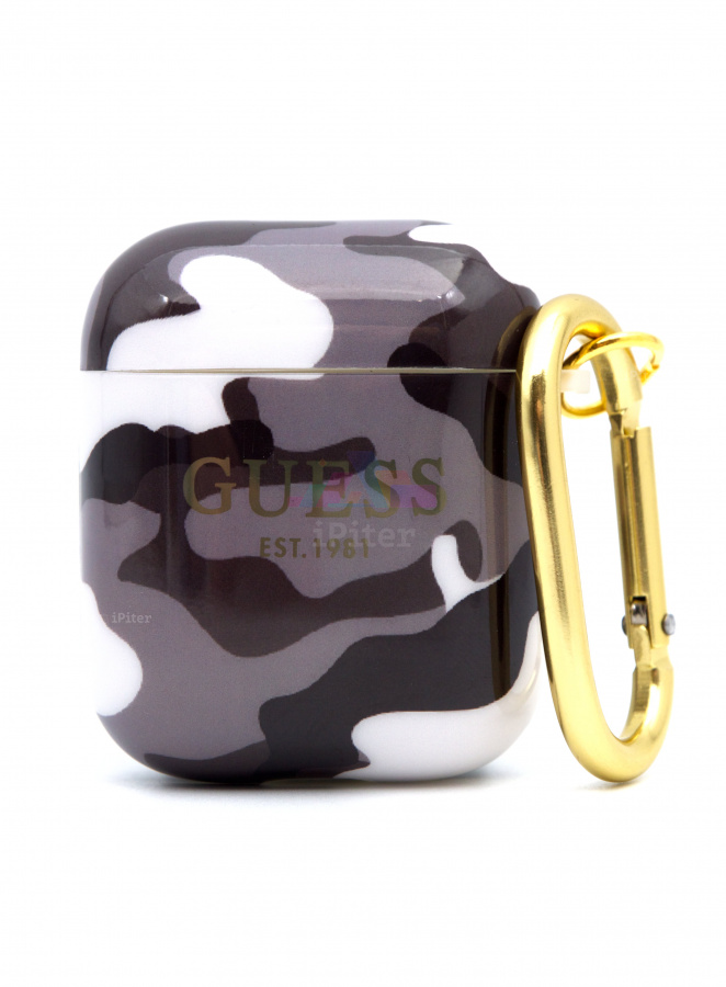 Фото Чехол Guess Carabin для AirPods 1/2 (Камуфляж), Камуфляж