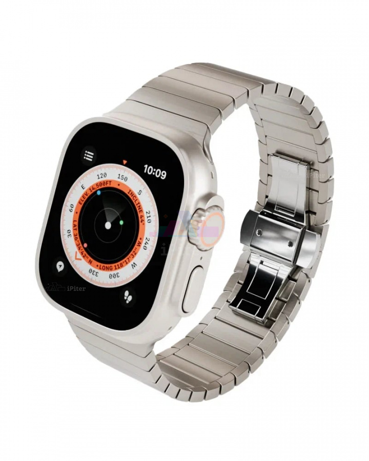Фото Купить Ремешок VLP Titanium Band для Apple Watch 44 / 45 / 46 / Ultra (Titanium) по низкой цене в Санкт-Петербурге