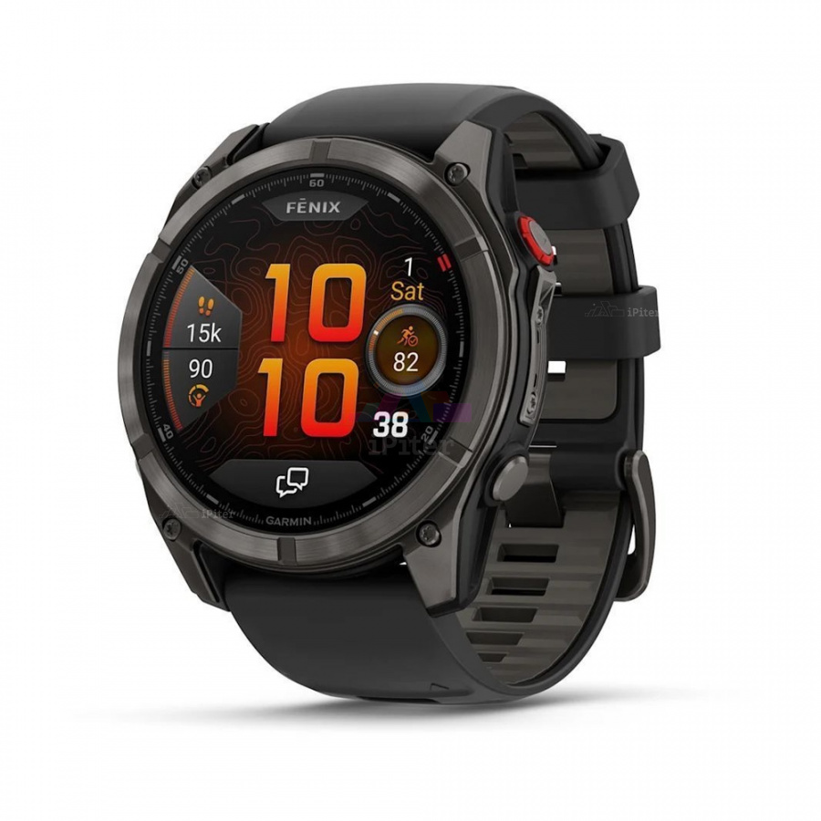 Фото Купить Умные часы Garmin Fenix 8 Pro Amoled 51 мм, Sapphire Carbon Gray DLC Titanium Black / Pebble Gray (010-03199-01) по низкой цене в Санкт-Петербурге