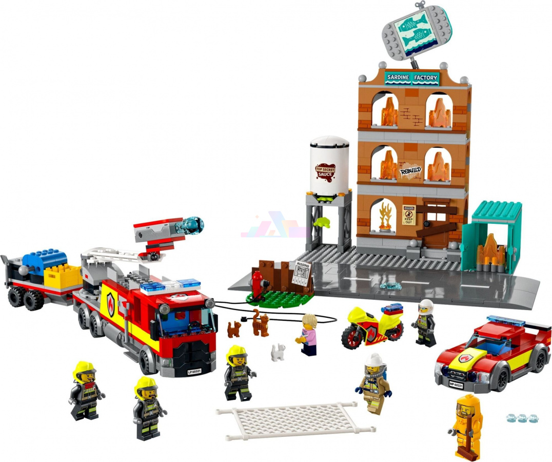 Фото Купить Конструктор LEGO City Fire 60321 Пожарная команда по низкой цене в Санкт-Петербурге