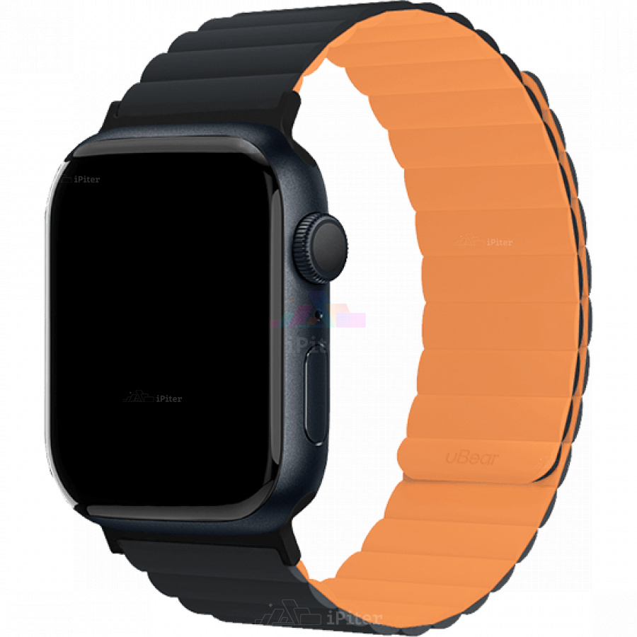 Фото Купить Ремешок uBear Mode Strap для Apple Watch 44 / 45 / 46 мм (Чёрный) по низкой цене в Санкт-Петербурге