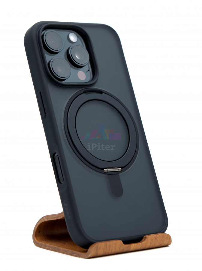 Фото Купить Чехол uBear Clip 360 Mag case для iPhone 16 Pro Чёрный по низкой цене в Санкт-Петербурге