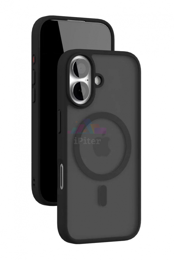 Фото Купить Чехол VLP lite Bloom case MagSafe для iPhone 17 (Чёрный) по низкой цене в Санкт-Петербурге