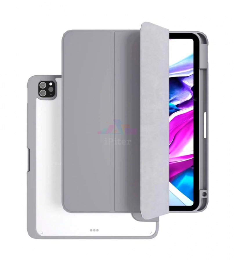 Фото Купить Чехол VLP Split Folio для iPad Pro (M4/M5) 11'' (Серый) по низкой цене в Санкт-Петербурге