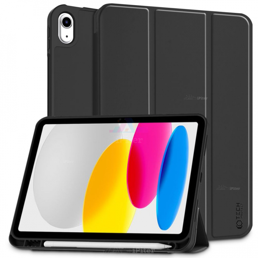 Фото Купить Чехол Tech-Protect SC PEN для iPad 10/11 (Чёрный) по низкой цене в Санкт-Петербурге
