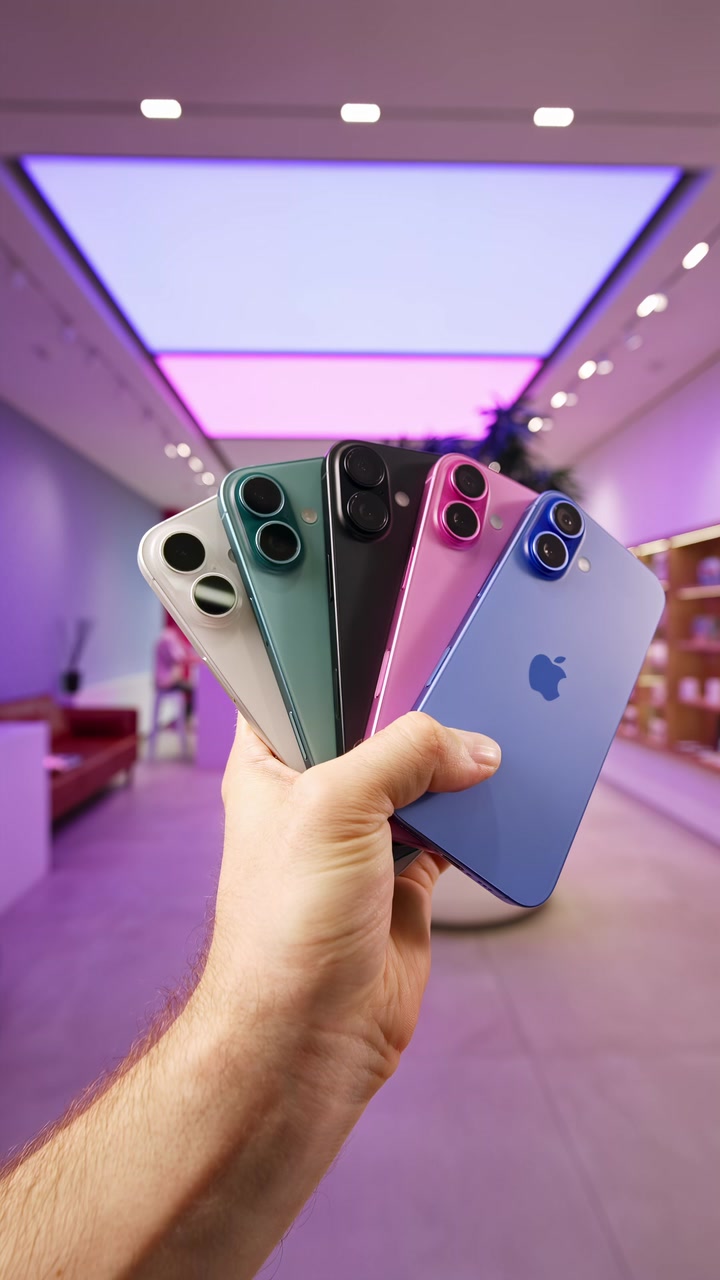 Все цвета iPhone 16