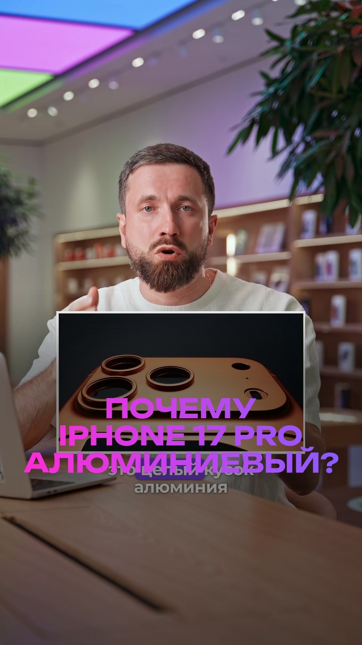 Почему iPhone 17 Pro алюминиевый?
