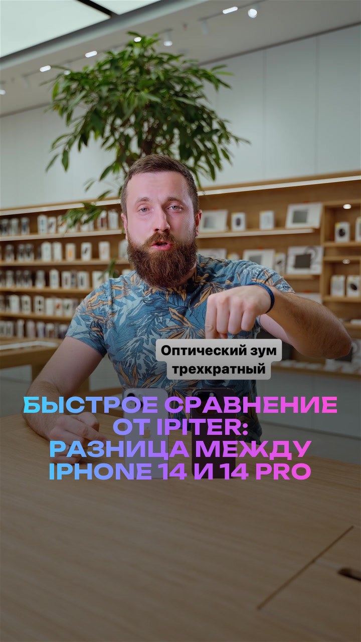 Быстрое сравнение от iPiter: разница между iPhone 14 и 14 Pro
