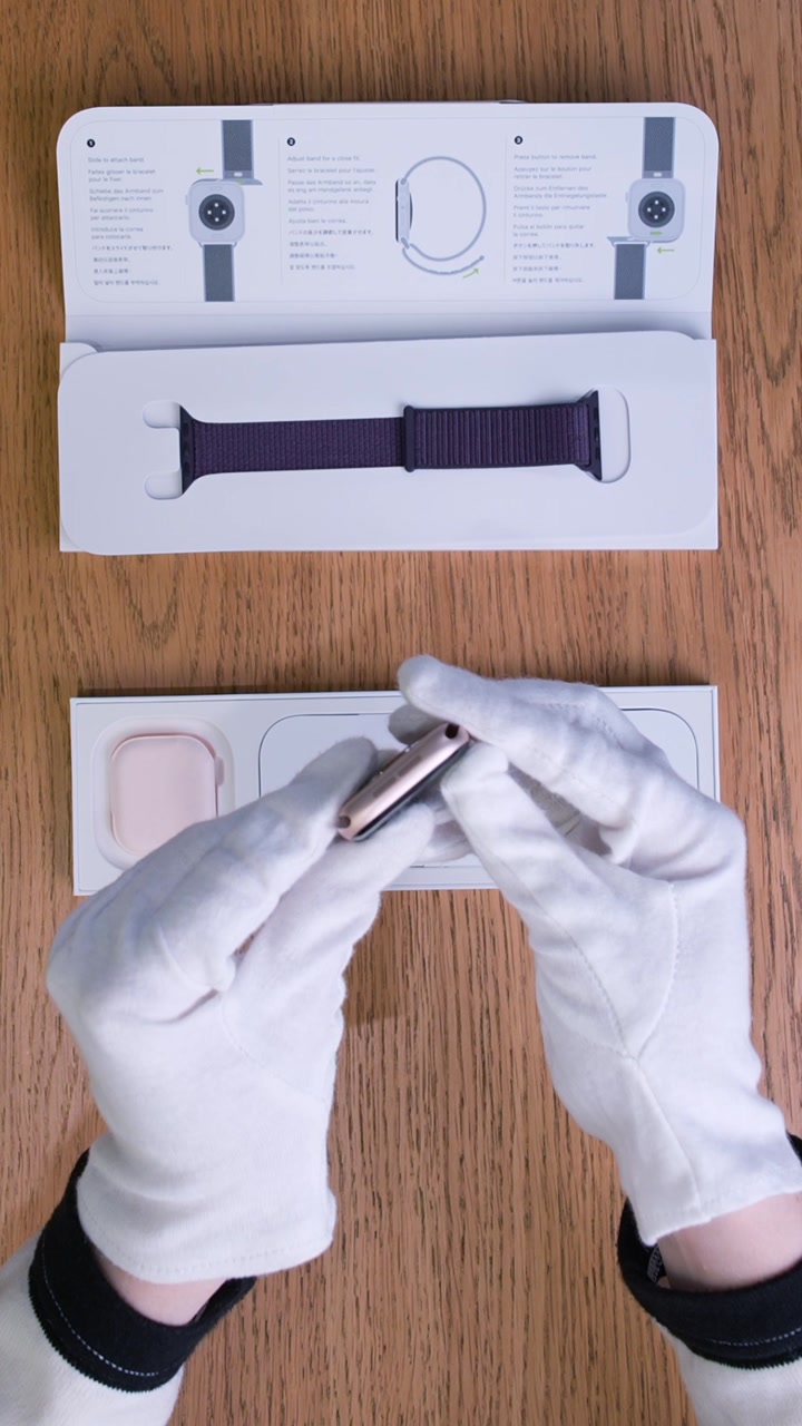 Apple Watch Series 10 42 мм Корпус из алюминия «Rose Gold» Спортивная петля «Plum»