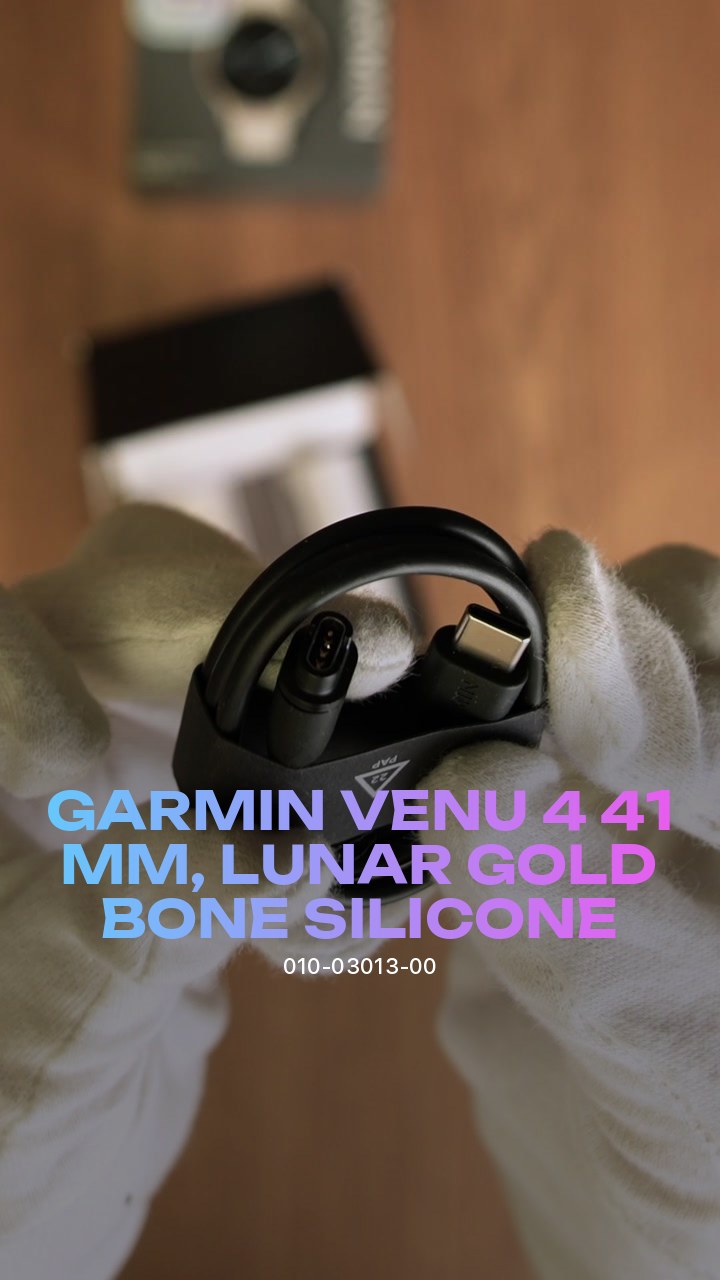 Garmin Venu 4 41 мм, Lunar Gold / Bone Silicone (010-03013-00)