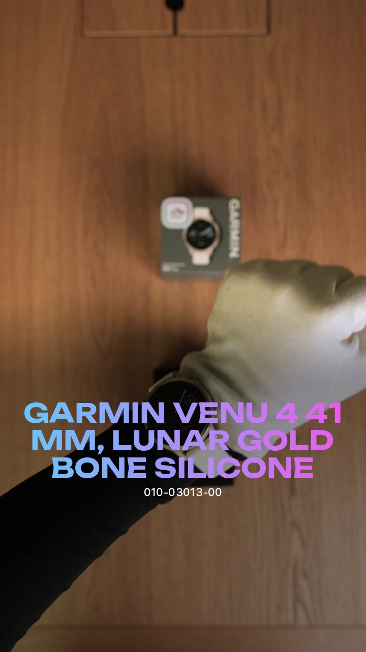 Garmin Venu 4 41 мм, Lunar Gold / Bone Silicone (010-03013-00)