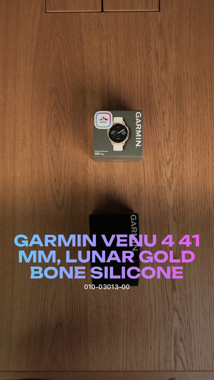 Garmin Venu 4 41 мм, Lunar Gold / Bone Silicone (010-03013-00)