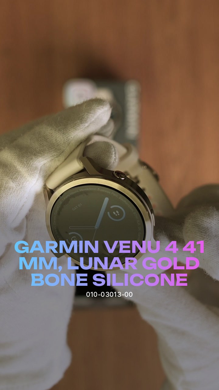 Garmin Venu 4 41 мм, Lunar Gold / Bone Silicone (010-03013-00)