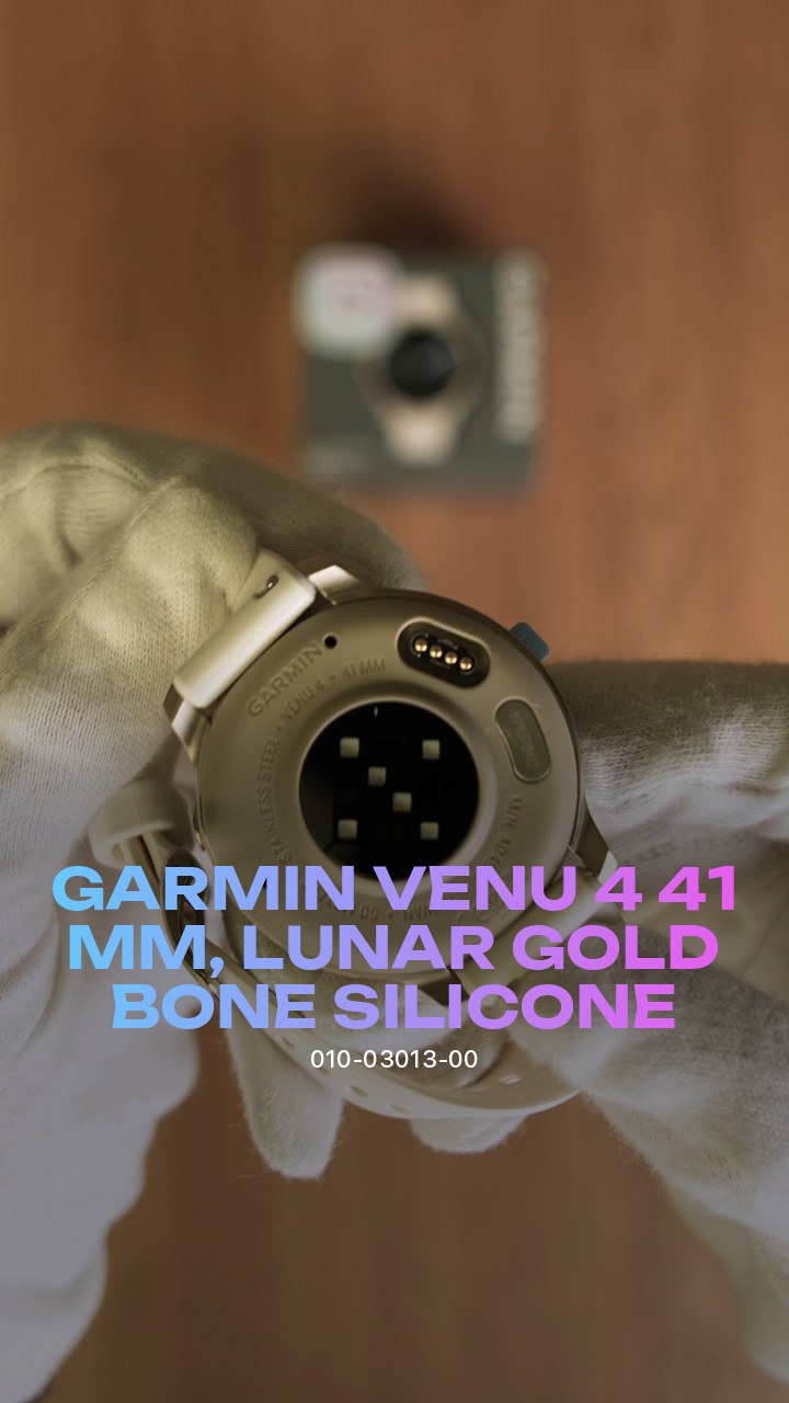 Garmin Venu 4 41 мм, Lunar Gold / Bone Silicone (010-03013-00)