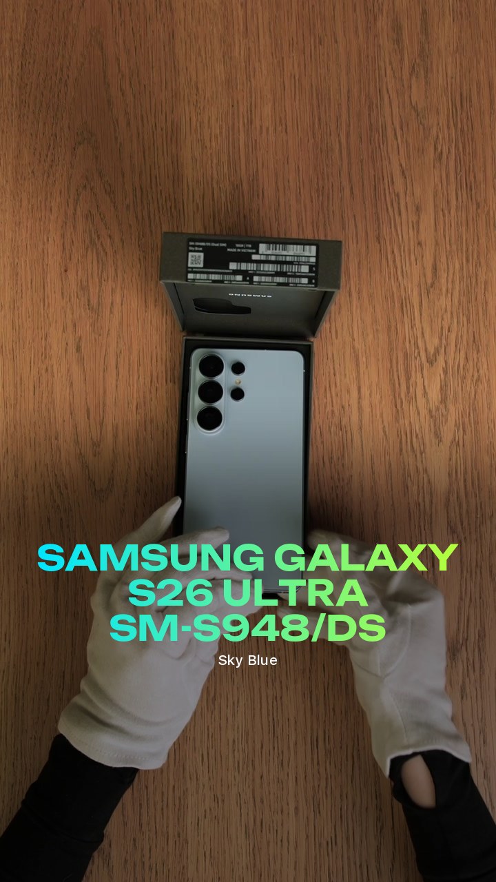 Samsung Galaxy S26 Ultra (Sky Blue) SM-S948/DS (Dual Nano-sim + eSim)
