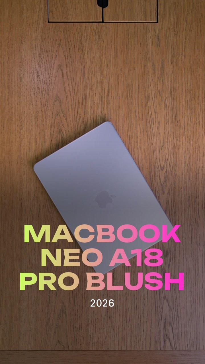 Apple MacBook Neo (2026) A18 Pro (6CPU/5GPU/8GB/512GB) Blush (MHFJ4)
