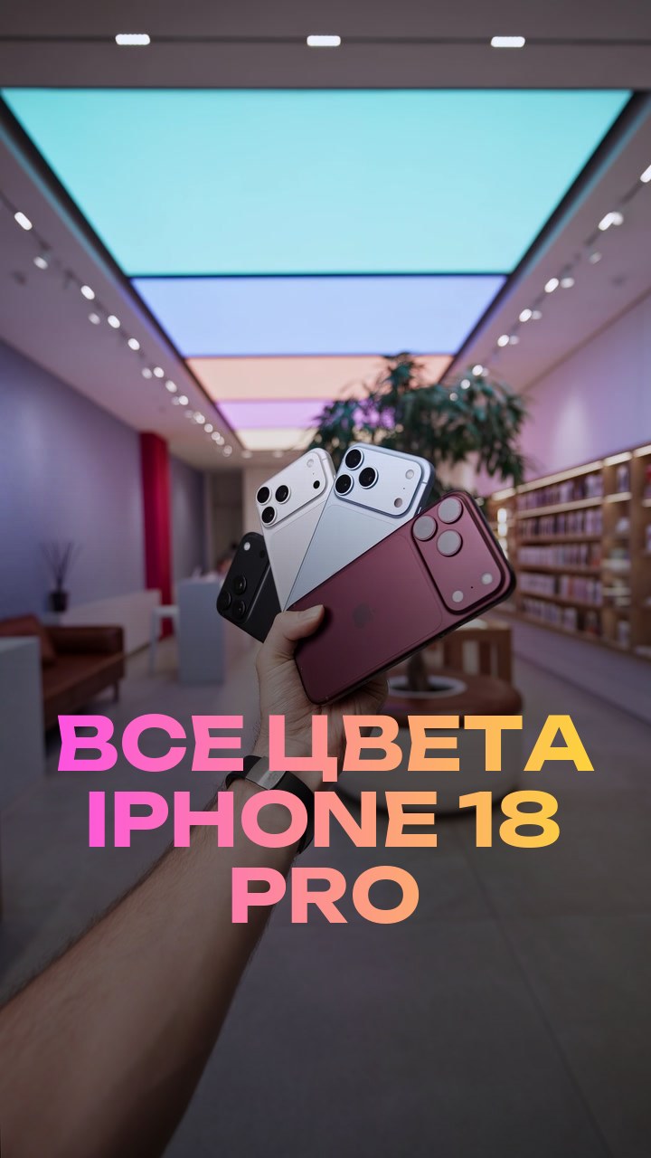 Все цвета iPhone 18 Pro