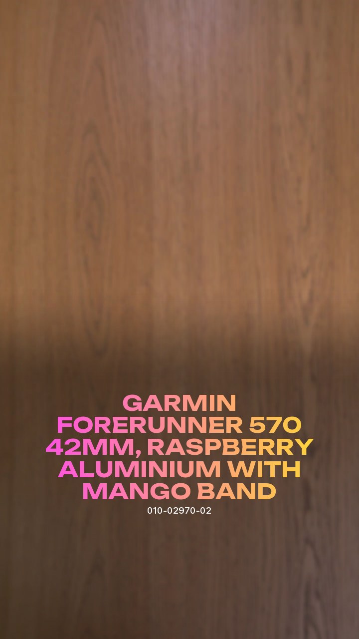 Умные часы Garmin Forerunner 570 42mm, Raspberry Aluminium with Mango Band (010-02970-02)