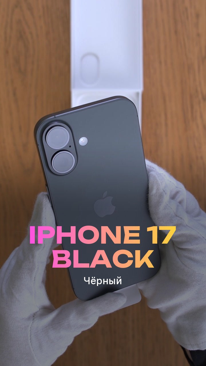 Apple iPhone 17 Black (Чёрный) Nano-sim + eSim