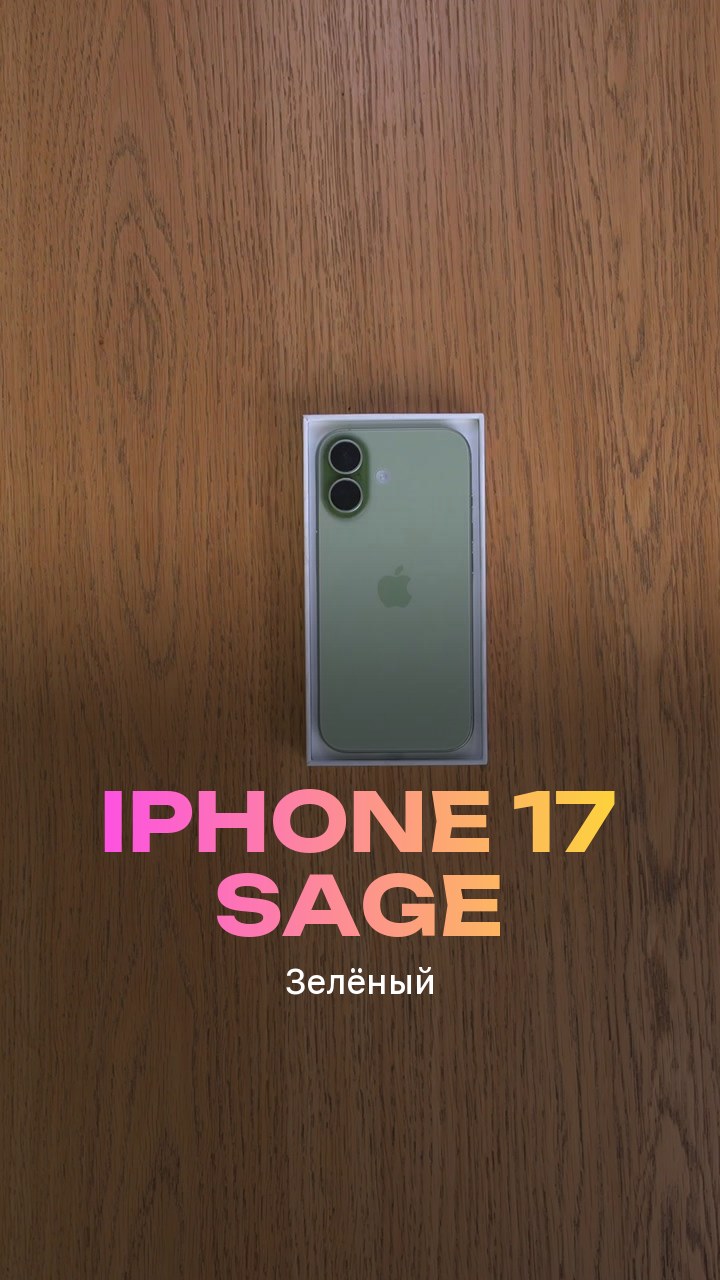 Apple iPhone 17 256Gb Sage (Зелёный) Nano-sim + eSim