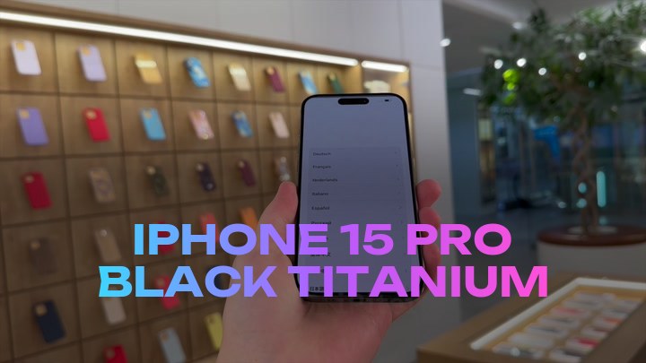 iPhone 15 Pro Black Titanium