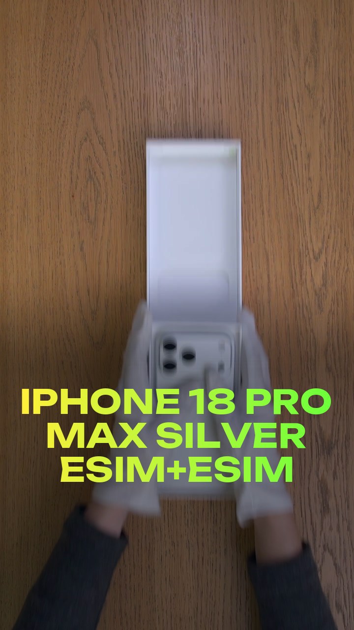 iPhone 18 Pro Max Silver eSim+eSim