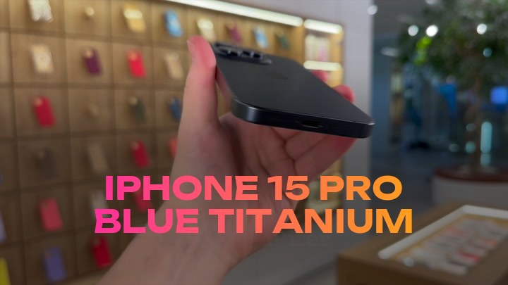 iPhone 15 Pro Blue Titanium