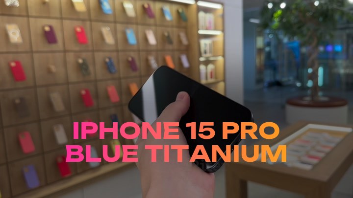iPhone 15 Pro Blue Titanium
