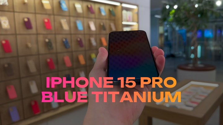 iPhone 15 Pro Blue Titanium