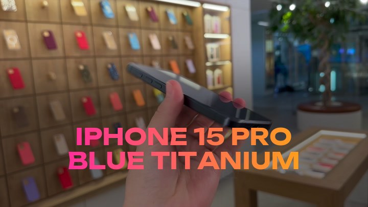 iPhone 15 Pro Blue Titanium