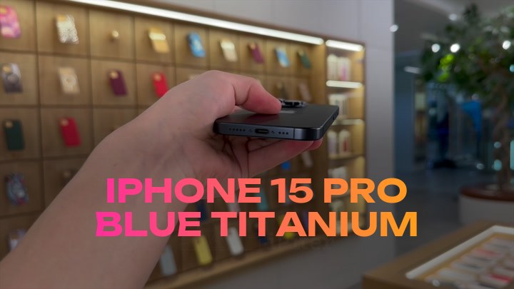 iPhone 15 Pro Blue Titanium