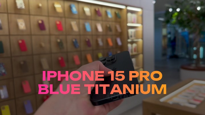 iPhone 15 Pro Blue Titanium