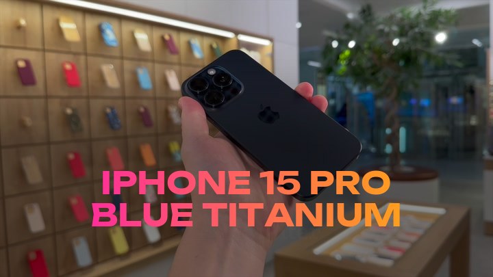iPhone 15 Pro Blue Titanium